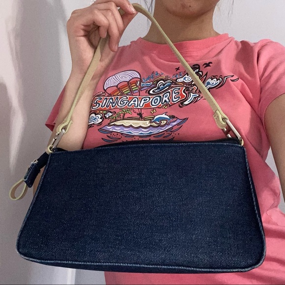 y2k style shoulder baguette bag - Picture 3 of 6